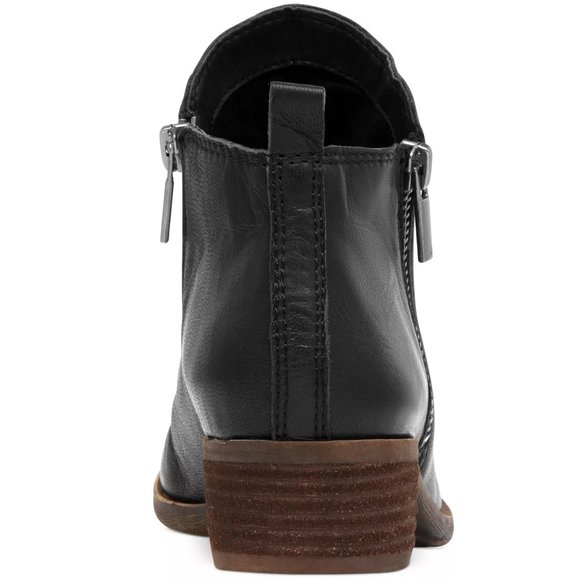 Lucky Brand Women's Basel Leather Booties Black Size 9 - Picture 3 of 8